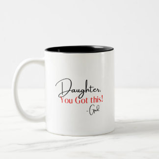 Christian Encouragement  Two-Tone Coffee Mug