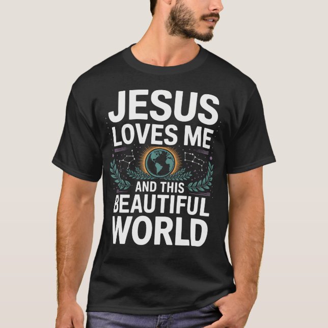 Christian Environmentalist Climate Change Earth T-Shirt (Front)