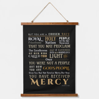 Christian Faith 1 Peter 2:9-10 You Are Chosen Wall Hanging Tapestry