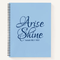 Christian Faith Arise and Shine Bible Verse Blue