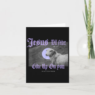 Christian Faith Bible Quote Jesus Lamb Apparel  Card
