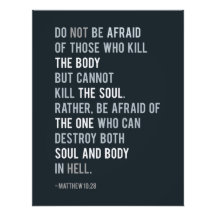 Christian faith Bible Verse matthew 10:28 Truth