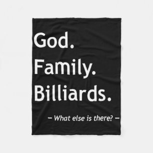 Christian Faith Christianity God Family Billiards  Fleece Blanket