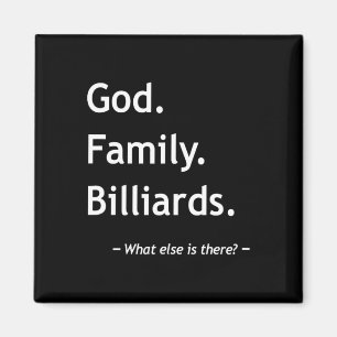 Christian Faith Christianity God Family Billiards Magnet