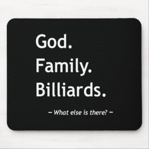 Christian Faith Christianity God Family Billiards Mouse Pad