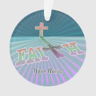 Christian Faith Cross Ornament