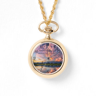 Christian Faith cross with Psalm 25:12  Watch