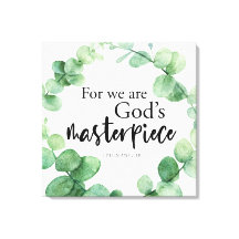 Christian Faith Eucalyptus God's Masterpiece Verse