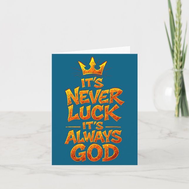 Christian Faith God Quote Religious Belief Men Wom Card (Front)