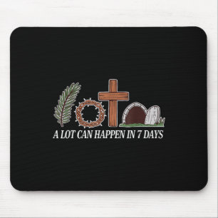 Christian Faith Happy Easter Day A Lot Can Happen  Mouse Pad