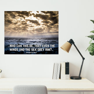 Christian Faith, Inspirational, He Calms The Storm Photo Print