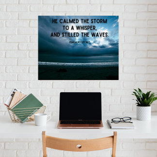 Christian Faith, Inspirational, Peace in the Storm Photo Print