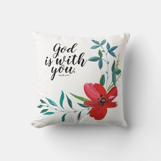 Christian Faith Inspirational Words Cushion (Front)