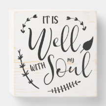 Christian Faith It is well Calligraphy Bible verse