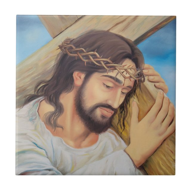 Christian Faith Jesus Christ Ceramic Tile (Front)