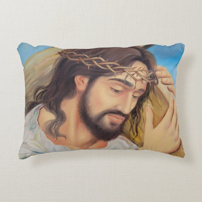 Christian Faith Jesus Christ Decorative Cushion (Front)