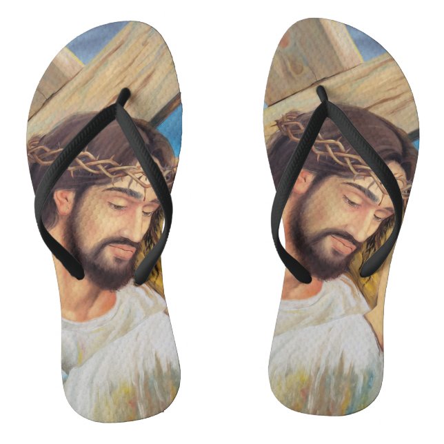 Christian Faith Jesus Christ Thongs (Footbed)