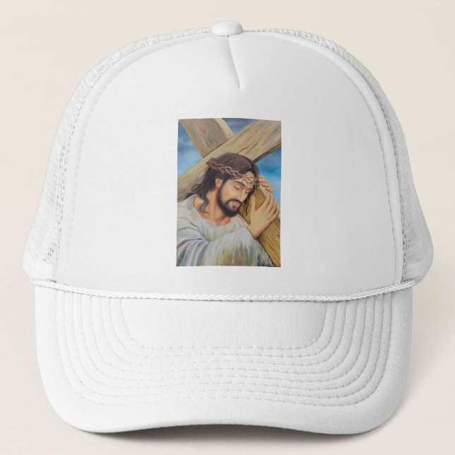 Christian Faith Jesus Christ Trucker Hat (Front)