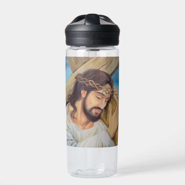 Christian Faith Jesus Christ Water Bottle (Front)