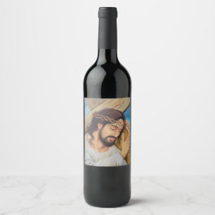 Christian Faith Jesus Christ Wine Label