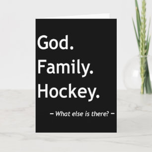 Christian Faith Jesus Christianity God Family Hock Card