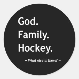 Christian Faith Jesus Christianity God Family Hock Classic Round Sticker