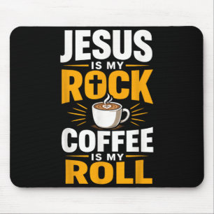 Christian Faith Jesus Coffee Morning Prayer Mouse Pad