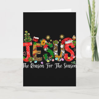 Christian Faith Jesus Is The Reason For The Season Card