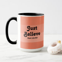 Christian Faith Just Believe Bible Verse Salmon