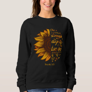 Christian Faith Love Sunflower Scripture Religious Sweatshirt