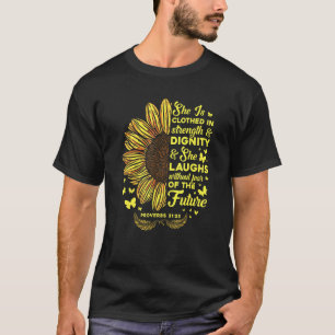 Christian Faith Love Sunflower Scripture Religious T-Shirt
