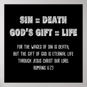 Christian Faith Math Equation: Salvation Gospel   Poster
