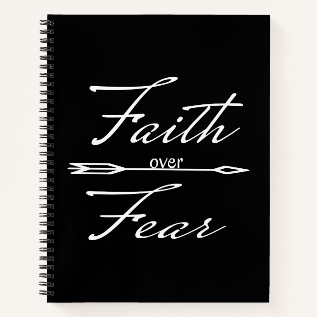 Christian Faith over Fear Notebook (Front)