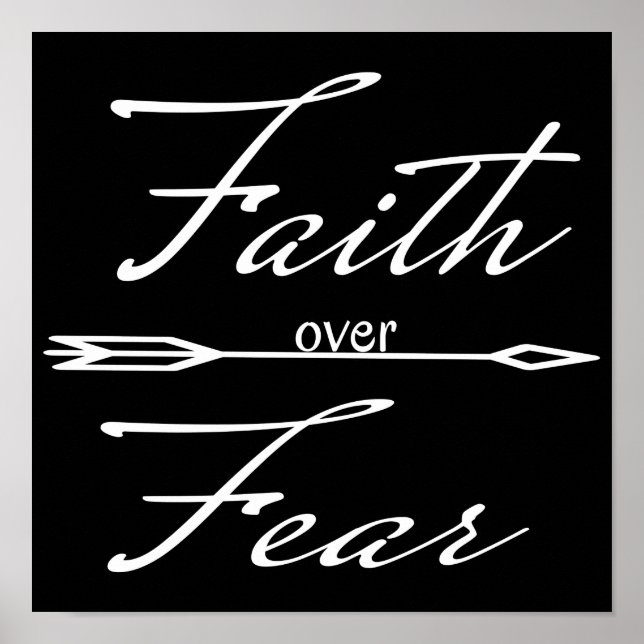 Christian Faith over Fear Poster (Front)