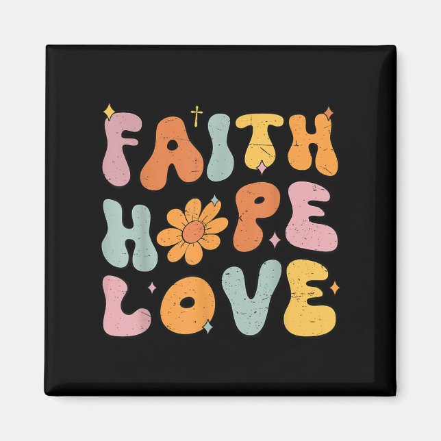 Christian Faith Over Fear Women Girl Cute God Sist Magnet (Front)