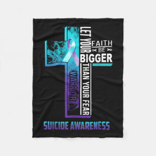 Christian Faith Quote For Mental Health Suicide Pr Fleece Blanket