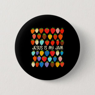 Christian Faith Religious Strawberry Jesus That Is 6 Cm Round Badge