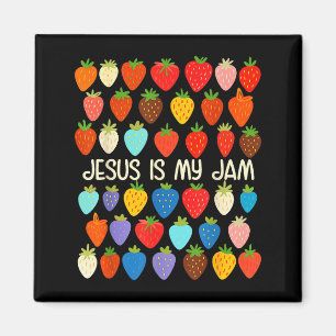 Christian Faith Religious Strawberry Jesus That Is Magnet