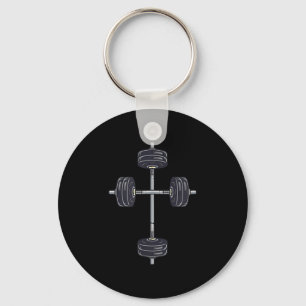 Christian Faith Weightlifting Motivation Christian Key Ring