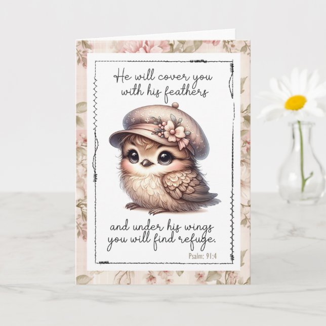 Christian Faith Words Of Comfort Card (Small Plant)