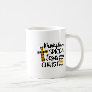 Christian Fall Pumpkin Spice And Jesus Christ Scri Coffee Mug