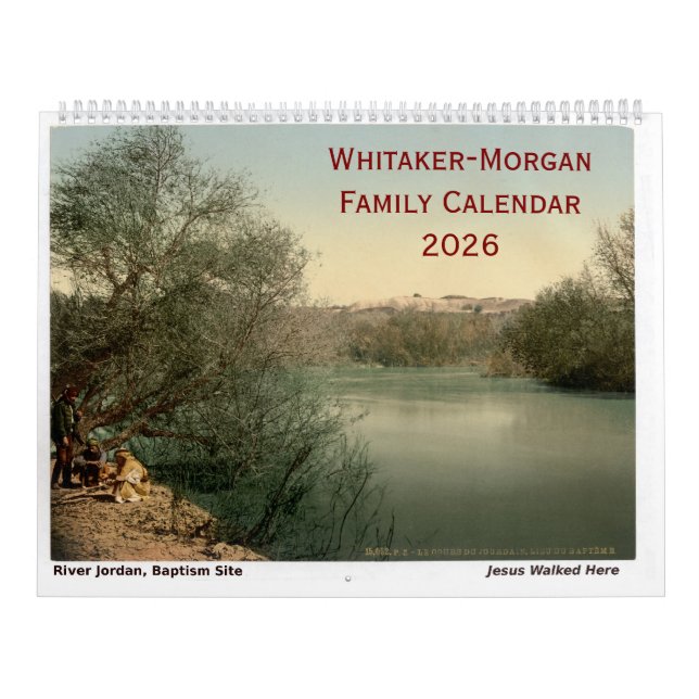 Christian Family Vintage Photo Holy Sites Calendar (Cover)