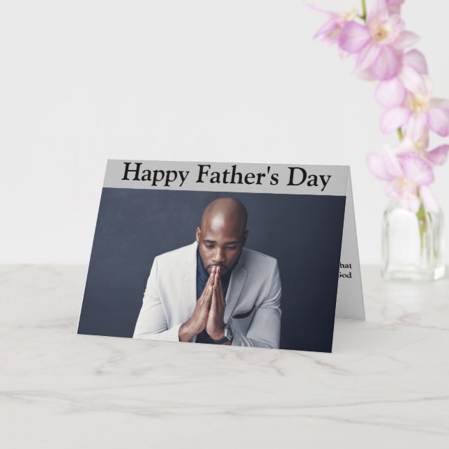Christian Father's Day Card (Orchid)