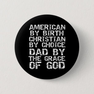Christian Fathers Day Gift For Men From Son Dad 6 Cm Round Badge