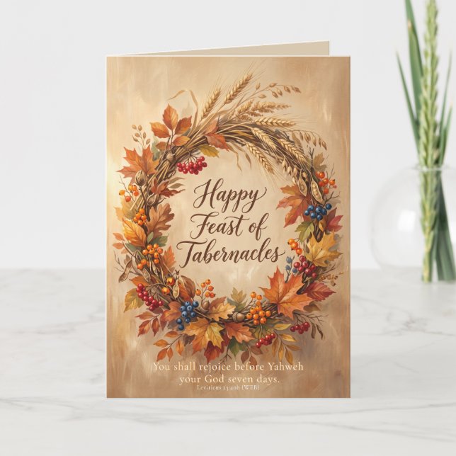 Christian Feast of Tabernacles Card (Front)