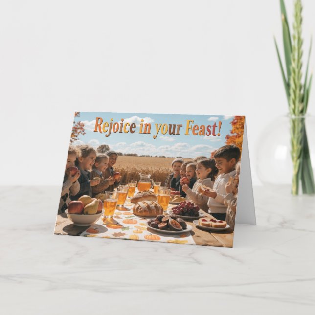 Christian Feast of Tabernacles Card for Kids (Front)