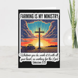 Christian Firefighter Firefighting Is My Ministry  Card