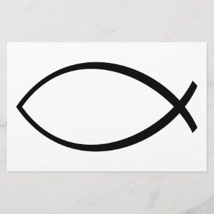 Christian Fish (Ichthys) Symbol Stationery