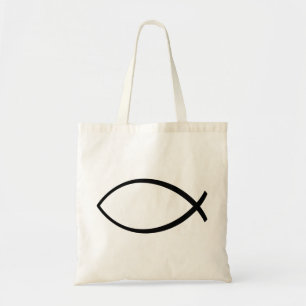 Christian Fish (Ichthys) Symbol Tote Bag