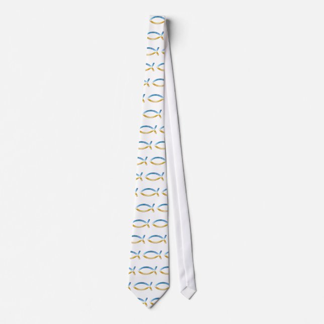 Christian Fish  Sky & Ground Tie (Front)